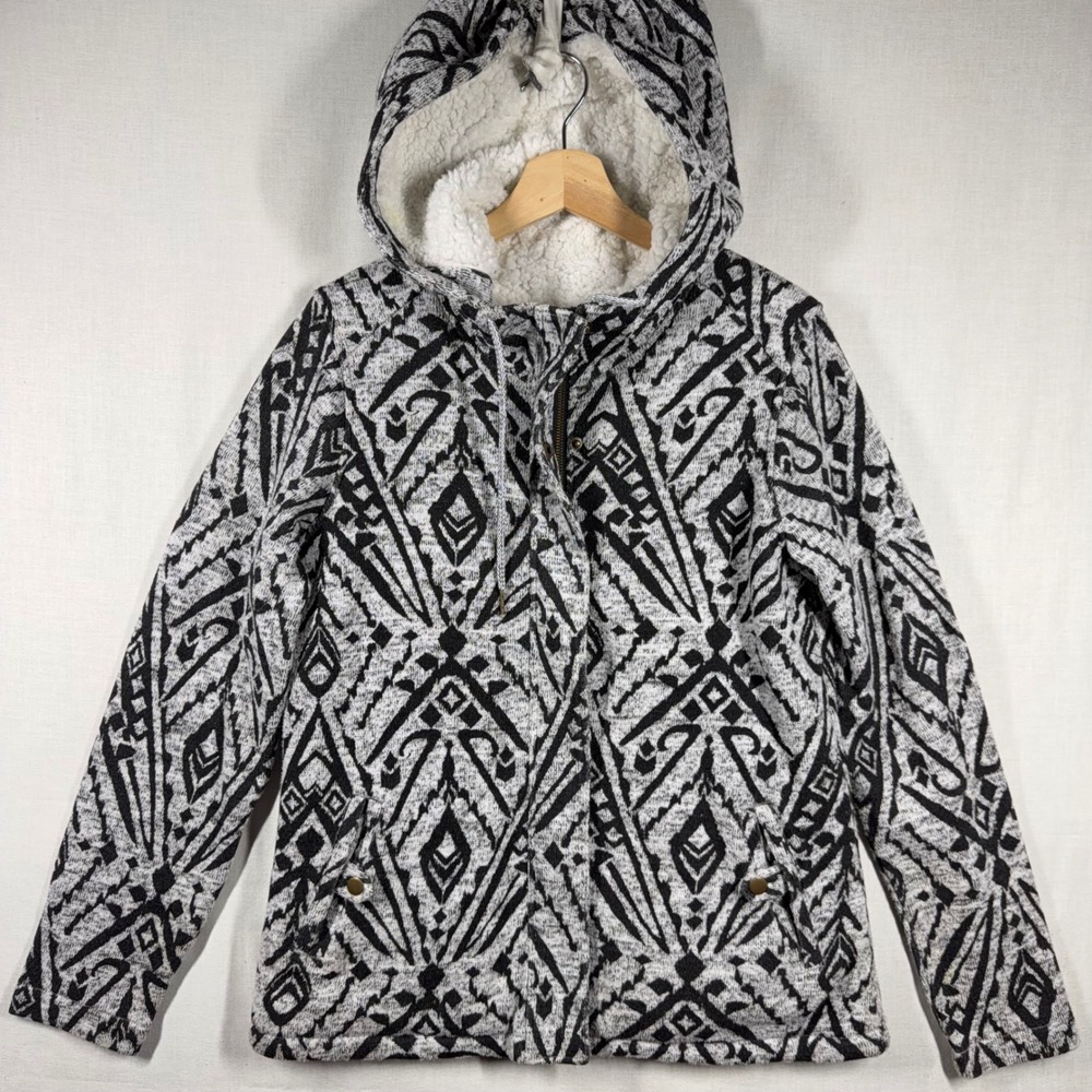 Billabong Jacket Womens Large Winter Outdoors South Western Geometric Print Boho